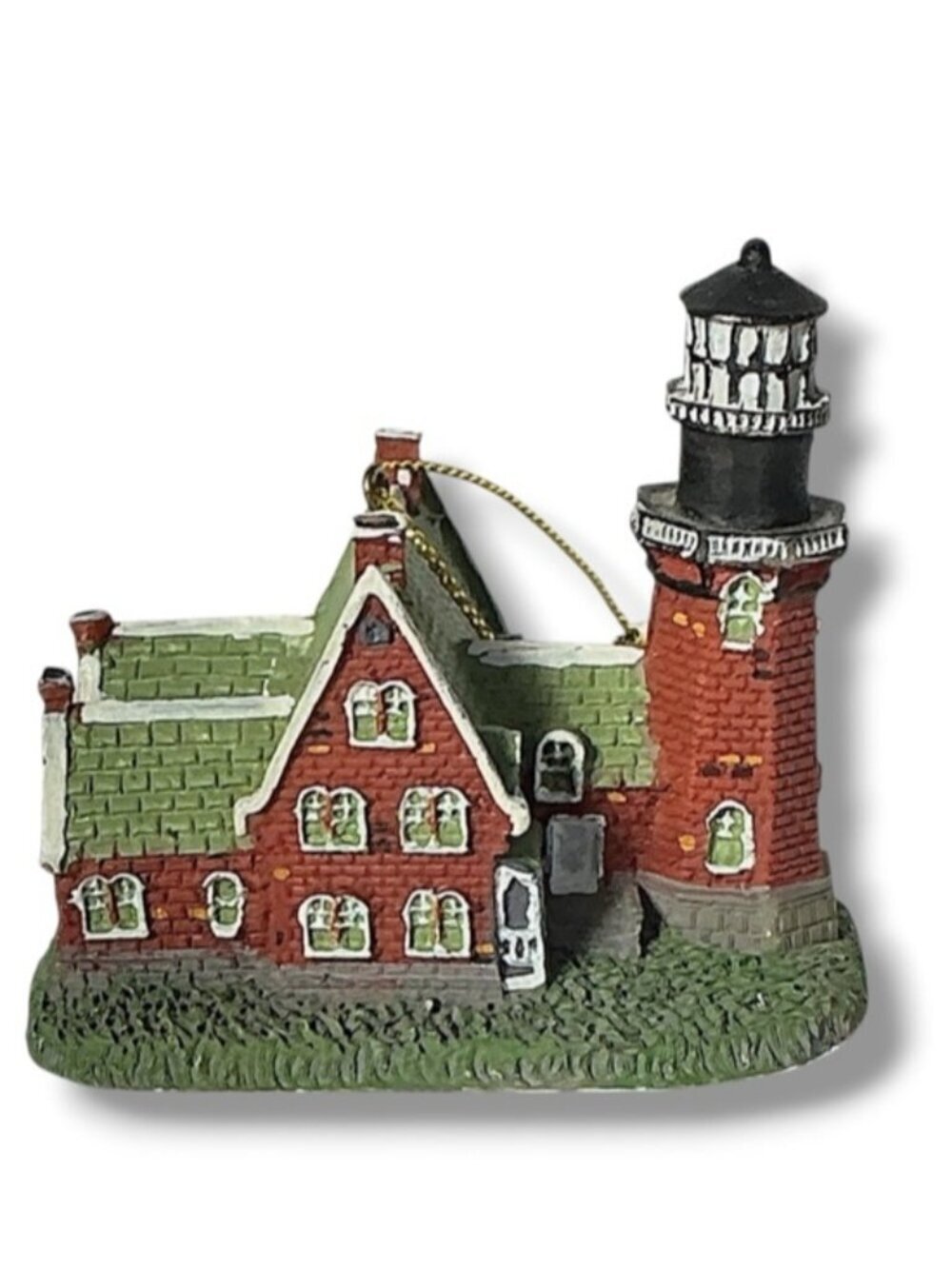 Block Island RI Lighthouse Vintage Lefton Ornament 2002 Collectible